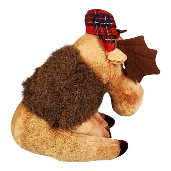 Vintage Murphy The Moose 80's Plush Cabin Grumpy Hunter Tan Christmas Holiday - Picture 3 of 8